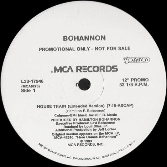 Hamilton Bohannon : House Train (12", Single, Promo)