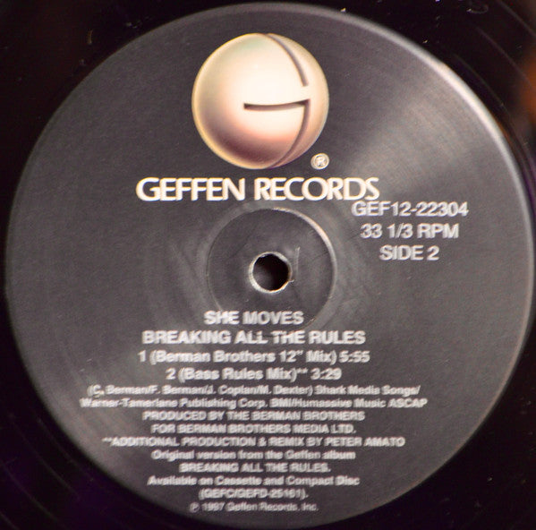She Moves : Breaking All The Rules (12")
