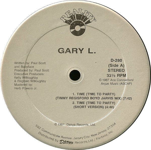 Gary Little : Time (Time To Party) (12", Single)