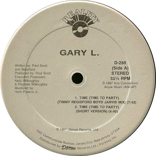 Gary Little : Time (Time To Party) (12", Single)