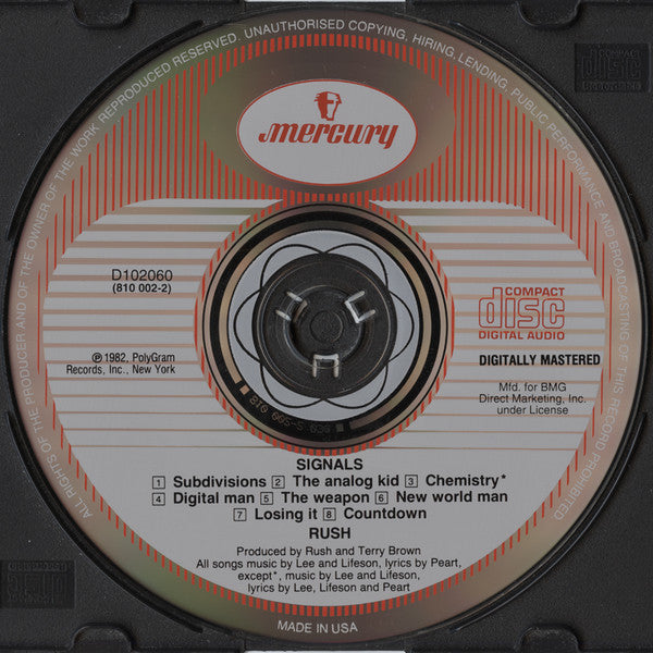Rush : Signals (CD, Album, Club)