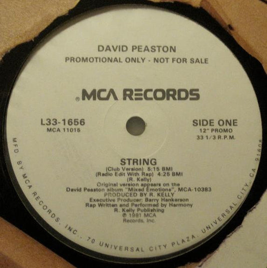 David Peaston : String (12", Single, Promo)