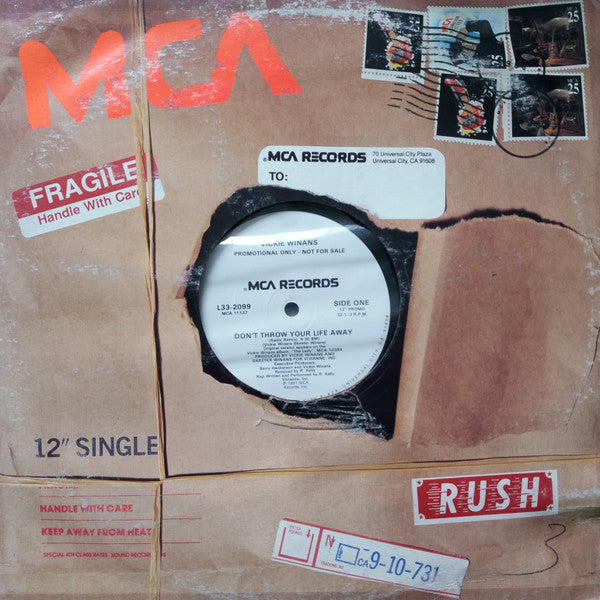 Vickie Winans : Don't Throw Your Life Away (12", Promo)