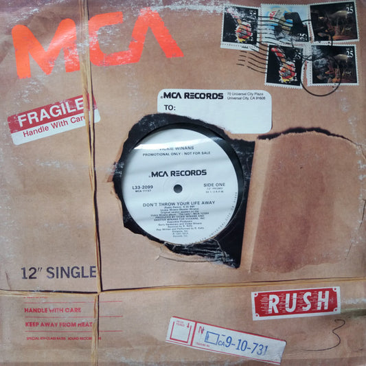 Vickie Winans : Don't Throw Your Life Away (12", Promo)