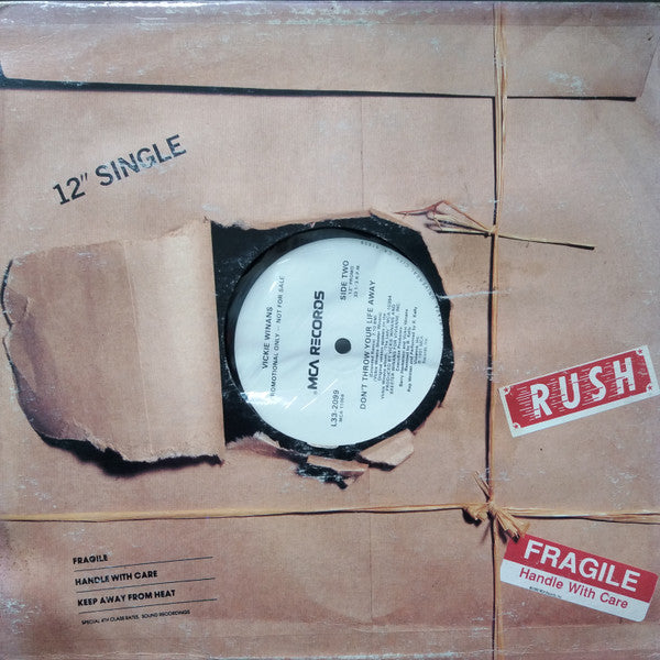 Vickie Winans : Don't Throw Your Life Away (12", Promo)