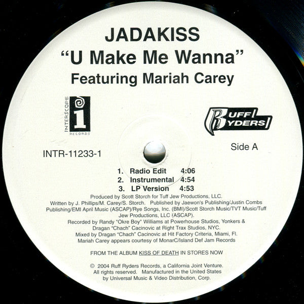 Jadakiss Featuring Mariah Carey : U Make Me Wanna (12")