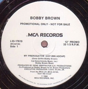 Bobby Brown : My Prerogative (12", Single, Promo)