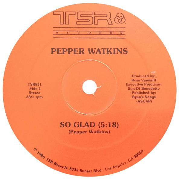 Pepper Watkins : So Glad (12")