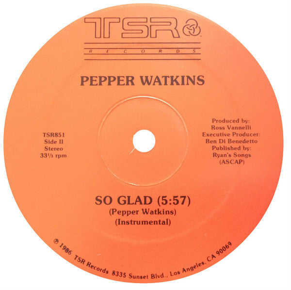 Pepper Watkins : So Glad (12")