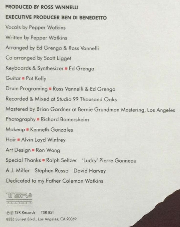 Pepper Watkins : So Glad (12")