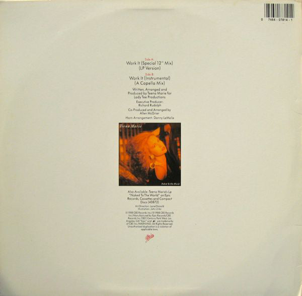 Teena Marie : Work It (12")