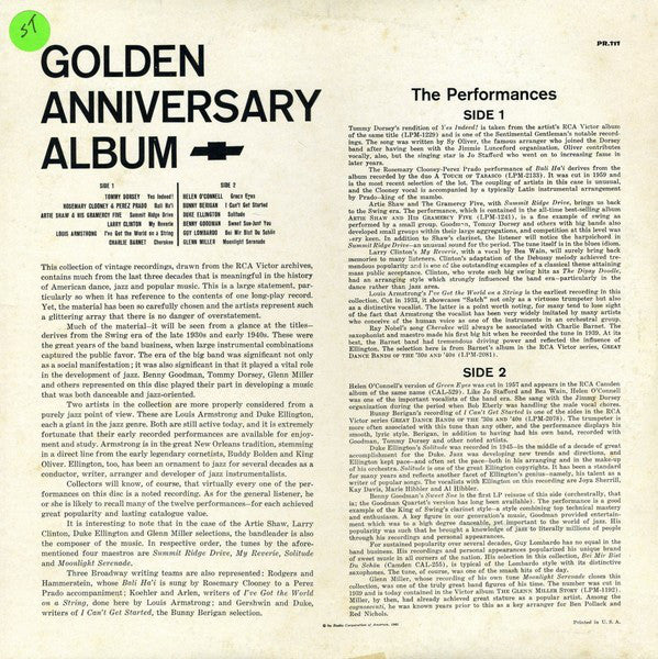 Various : Golden Anniversary Album (A Collector's Item Specially Produced For Chevrolet) (LP, Comp, Mono)