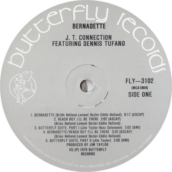 J.T. Connection Featuring Dennis Tufano : Bernadette (LP, Album)