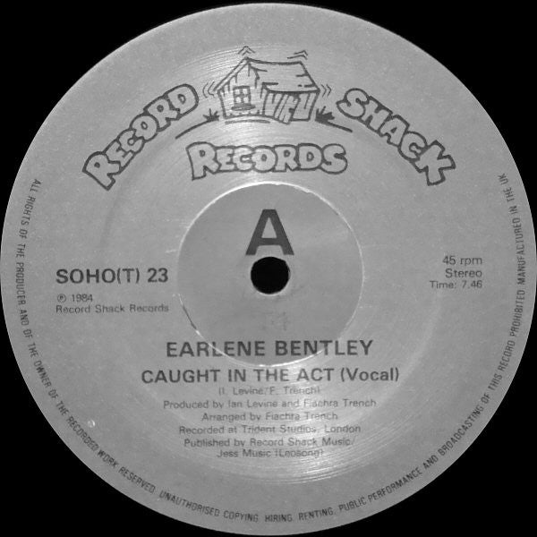 Earlene Bentley : Caught In The Act! (12", Maxi)