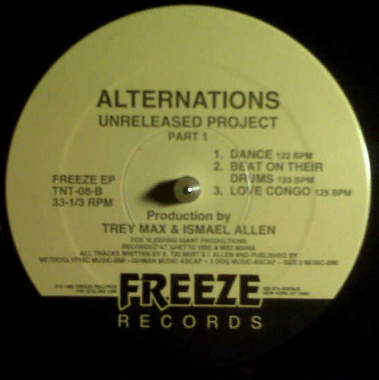 Alternations : Unreleased Project Part 1 (Underground Mix EP) (12", EP)