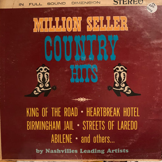 Various : Million Seller Country Hits (LP, Comp)