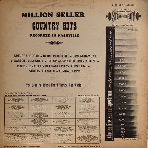 Various : Million Seller Country Hits (LP, Comp)