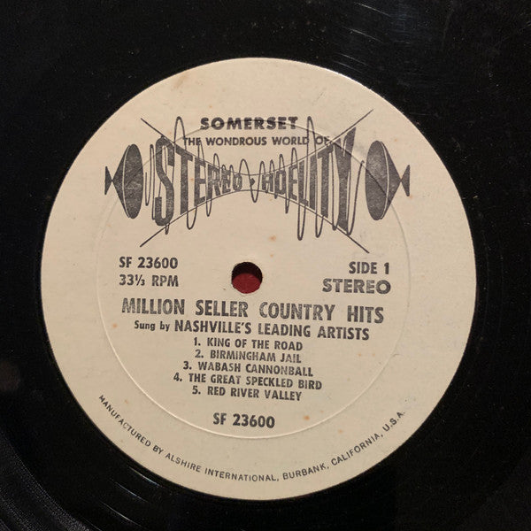 Various : Million Seller Country Hits (LP, Comp)