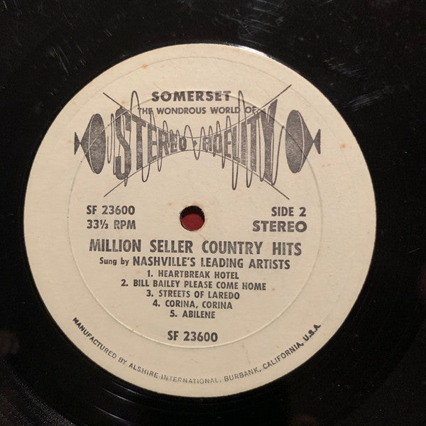Various : Million Seller Country Hits (LP, Comp)