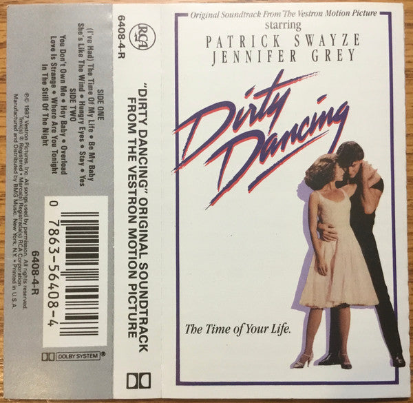 Various : Dirty Dancing (Original Soundtrack From The Vestron Motion Picture) (Cass, Album, Comp, Dol)