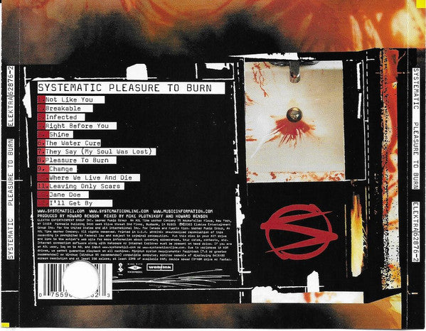 Systematic (6) : Pleasure To Burn (CD, Album, Promo, Cle)