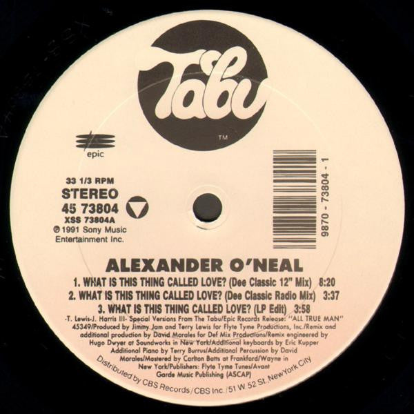Alexander O'Neal : What Is This Thing Called Love? (12")