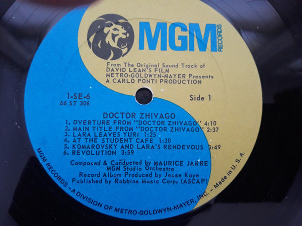 Maurice Jarre : Doctor Zhivago Original Soundtrack Album (LP, Album, RE)