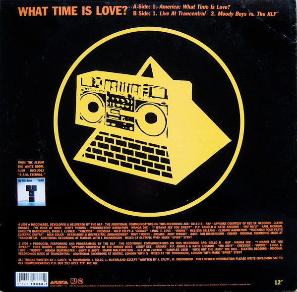 The KLF : What Time Is Love? (12")