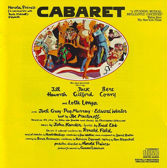 Harold Prince In Association With Ruth Mitchell Presents The New Musical Starring Jill Haworth, Jack Gilford, Bert Convy And Lotte Lenya : Cabaret - Original Broadway Cast (CD, Album, RE)