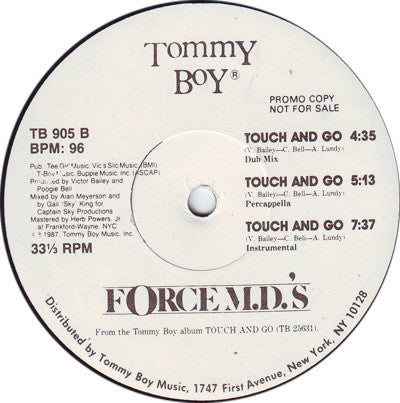 Force MD's : Touch And Go (12", Promo)
