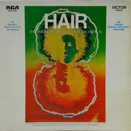 Various : Hair - The Original Broadway Cast Recording (LP, Album, RE)