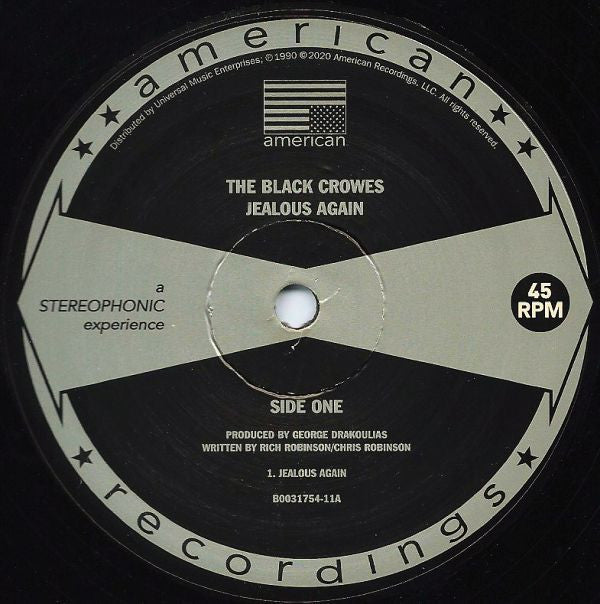 The Black Crowes : Jealous Again (12", RSD, Single, RE)
