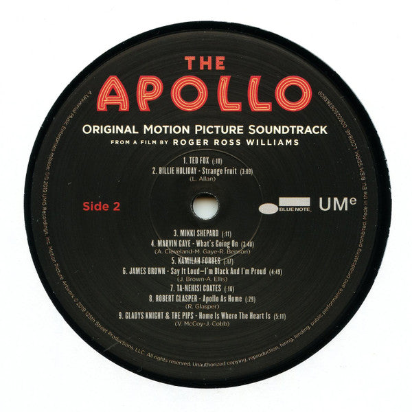 Various : The Apollo (Original Motion Picture Soundtrack) (2xLP, Album, 180)
