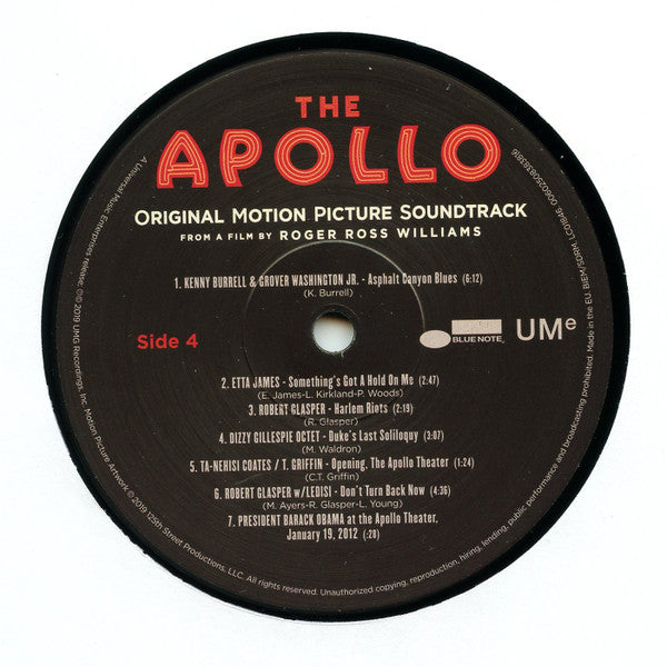 Various : The Apollo (Original Motion Picture Soundtrack) (2xLP, Album, 180)