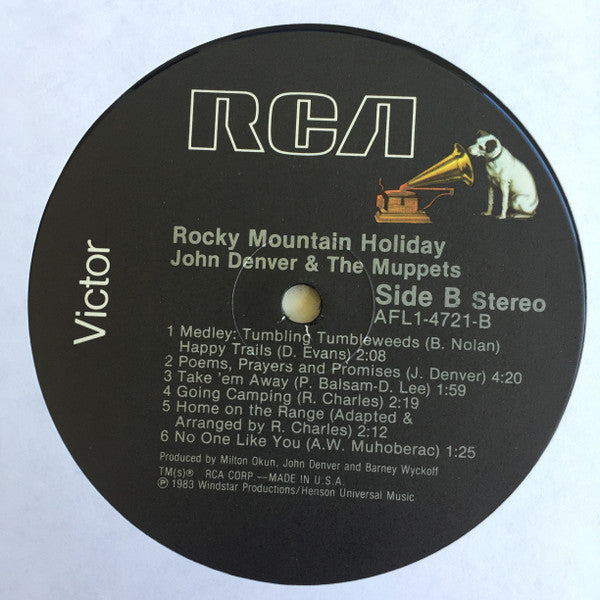 John Denver & The Muppets : Rocky Mountain Holiday (LP, Album)