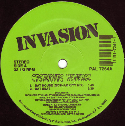 Casanova's Revenge : Bat House (12")