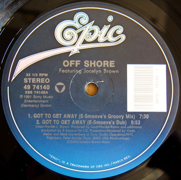 Off-Shore Featuring Jocelyn Brown : Got To Get Away (12")