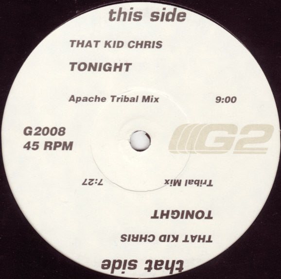 That Kid Chris : Tonight (12", Promo)