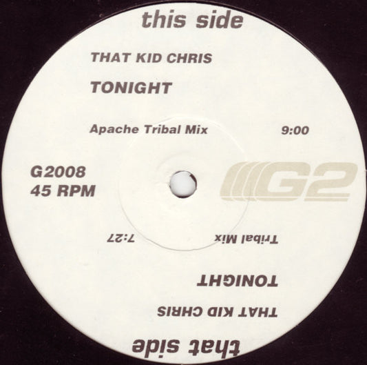 That Kid Chris : Tonight (12", Promo)