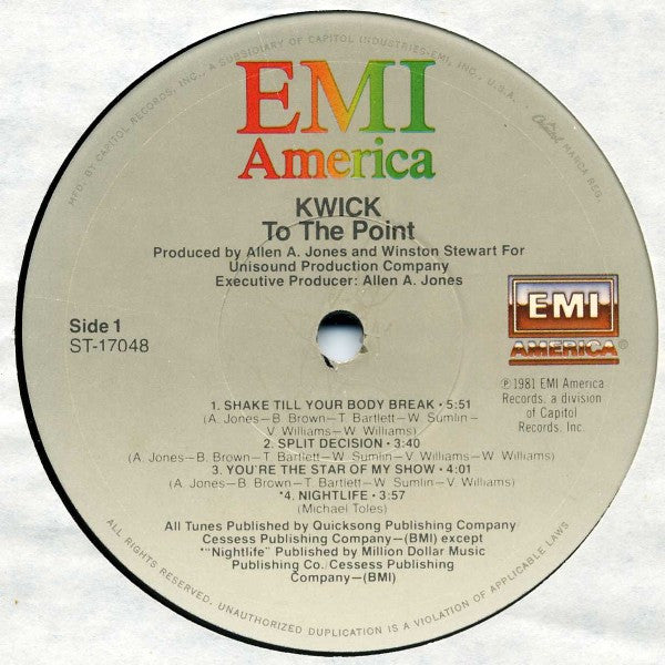 Kwick : To The Point (LP, Album)