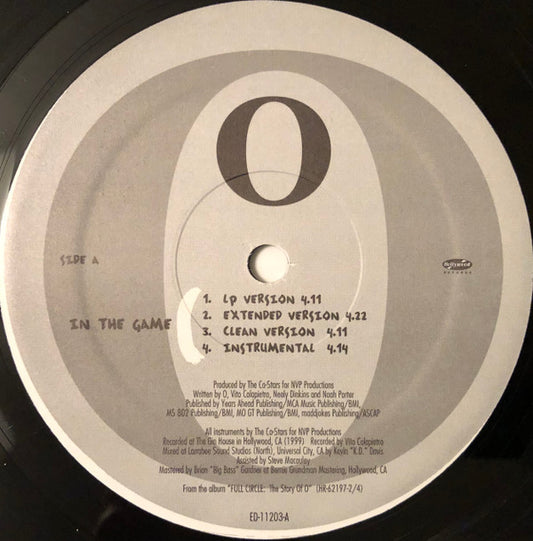 O (6) : In The Game / But They Can't (Vinyl, Promo)