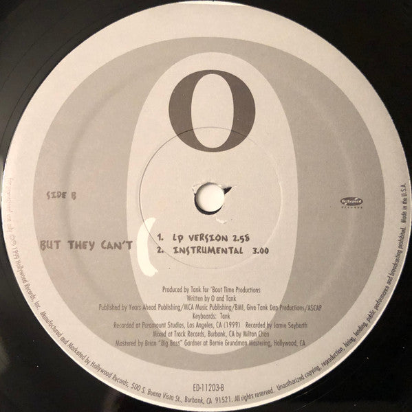 O (6) : In The Game / But They Can't (Vinyl, Promo)
