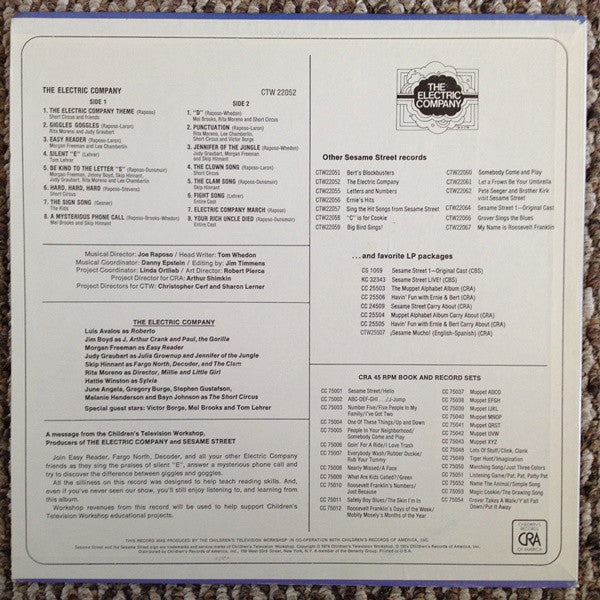 The Electric Company (2) : The Electric Company (LP, Album, RE)