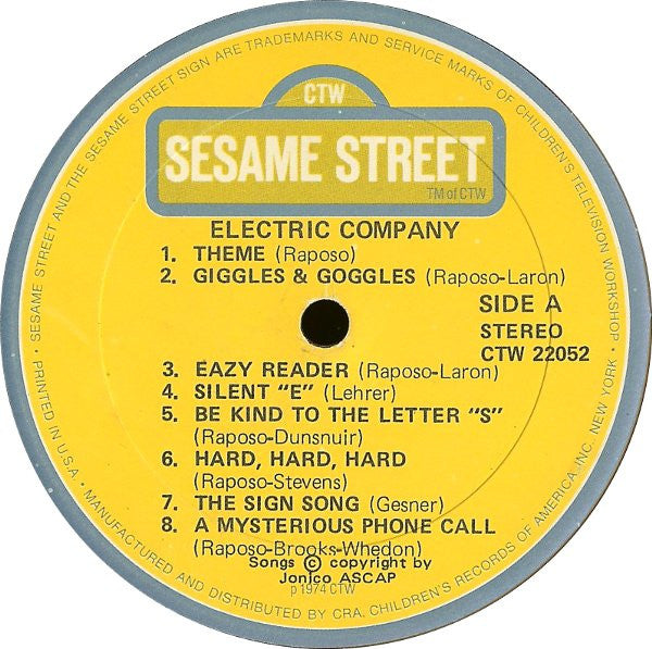 The Electric Company (2) : The Electric Company (LP, Album, RE)