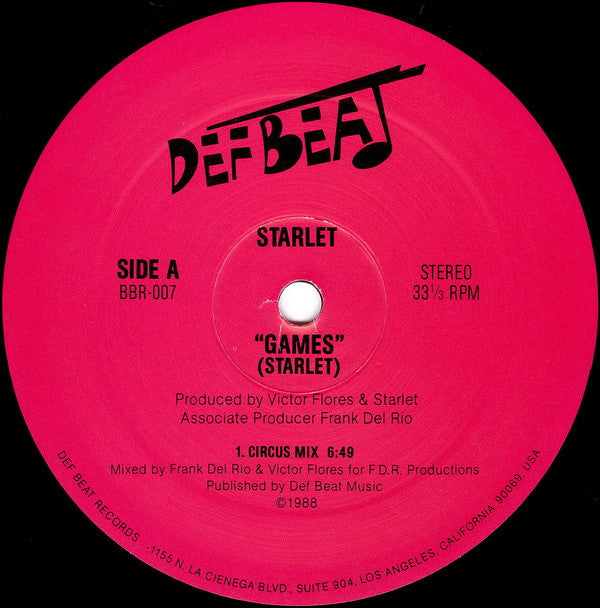 Starlet : Games (12")