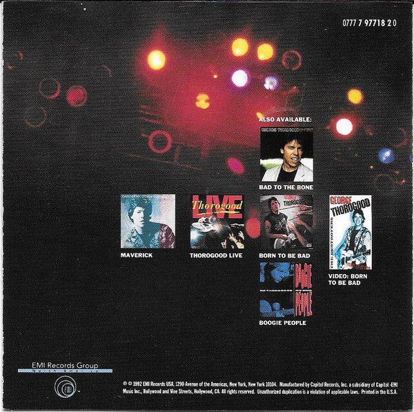 George Thorogood & The Destroyers : The Baddest Of George Thorogood And The Destroyers (CD, Comp)