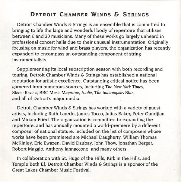 Detroit Chamber Winds & Strings : Holiday Brass (CD, Album)