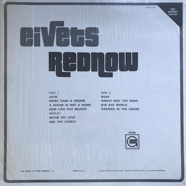 Stevie Wonder : Eivets Rednow (LP, Album, Ind)