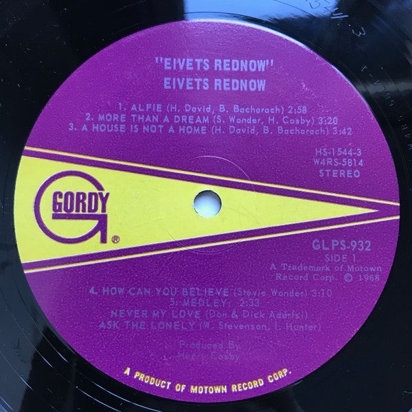 Stevie Wonder : Eivets Rednow (LP, Album, Ind)