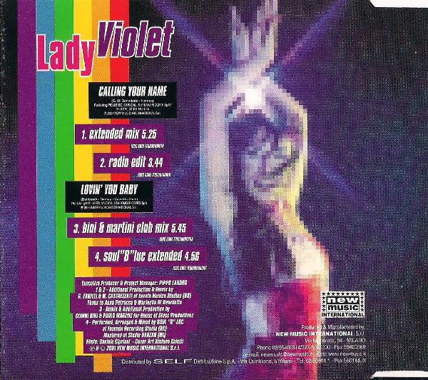 Lady Violet : Calling Your Name / Lovin' You Baby (CD, Single)